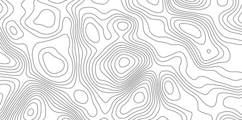 Fototapeta premium White background and black lines topography contour map. abstract geography curve wave line vector illustration. luxury topography contour map grid pattern backdrop background.