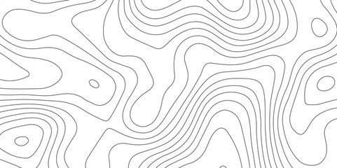 White background and black lines topography contour map. abstract geography curve wave line vector illustration. luxury topography contour map grid pattern backdrop background.