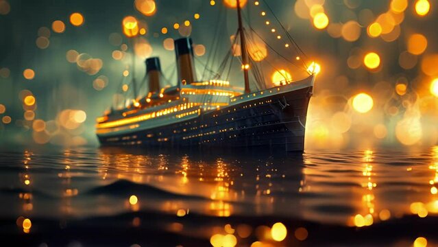 An immersive experience of the sinking of the Titanic where the user can see and feel the chaos and fear on the ship.