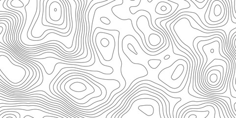 White background and black lines topography contour map. abstract geography curve wave line vector illustration. luxury topography contour map grid pattern backdrop background.