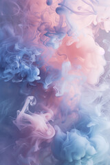 Obraz premium ブルーとピンクの煙