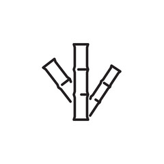 Illustration Vector graphic of bamboo icon. Editable icon.