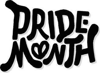 LGBT pride art on white background. template for poster, social network, banner, cards. word PRIDE for poster. LGBTQ love symbol background. Concept design.