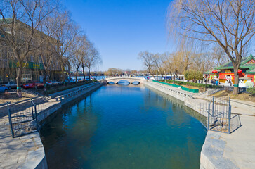 Qianhai Lake in Beijing, China.