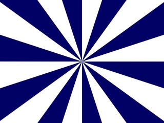 a blue and white striped background with a large center
