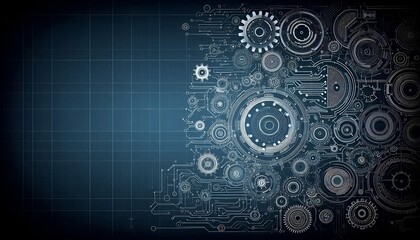 A clean and modern technology-inspired blueprint background, suitable for technical presentations or digital interfaces.