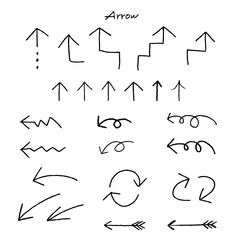 手書きの矢印のセット