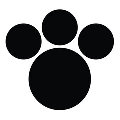 dog paw logo icon