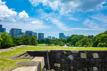 皇居東御苑にある江戸城跡