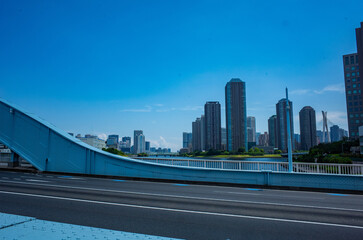 永代橋から眺める隅田川と東京スカイツリー