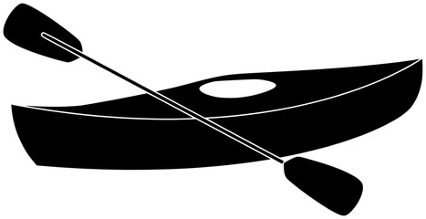 paddle illustration canoe silhouette kayak logo boat icon sport outline canoeing nature adventure vacation water active river kayaking summer shape outdoor rowing sea for vector graphic background