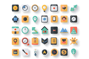 Versatile Icon Illustrator Template for High-Quality, Editable Vector Resources for Various Applications