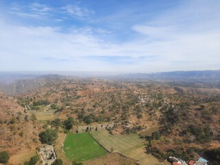 Kumbhalgarh Fort, an old Mewar fort, in the Rajsamand District of Rajasthan state, India. The Great Wall Of India