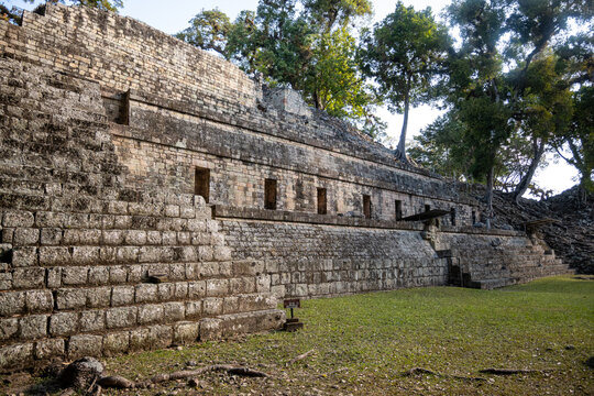 Stufenbau der Maya-Ruinen von Cop&aacute;n, Honduras