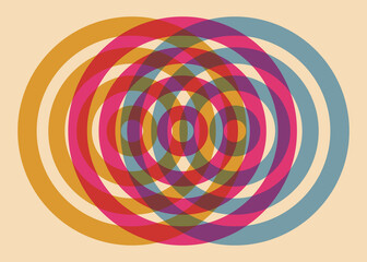 
Abstract Retro Geometric Risograph Background