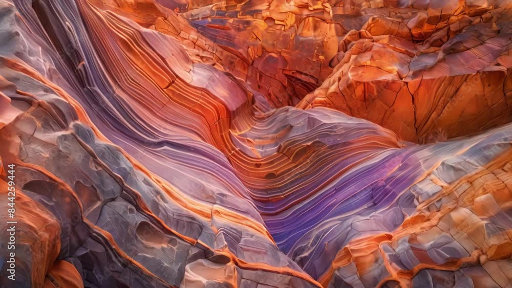 Poster the natural patterns and colors of mosaic canyon are like a puzzle waiting to be unraveled with each