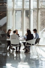Obraz premium Business meeting in modern office