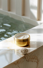 High-End Luxury Gold Kissed Product Shot