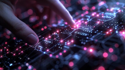 Interactive Future: Hand Navigating Digital Interface with Kaizen