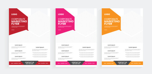 A4 clean and professional flyer templates, fliers for business marketing and advertising, leaflet templates,
case study, and door hanger print layout.