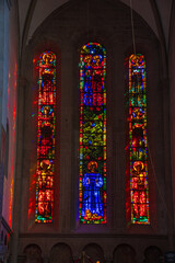 stained glass window in church
