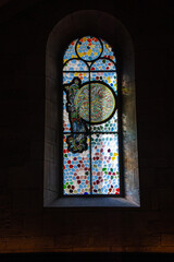 stained glass window in church