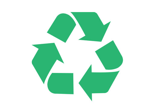 recyclable sign, recycle eco symbol, mobius loop black arrows vector icon