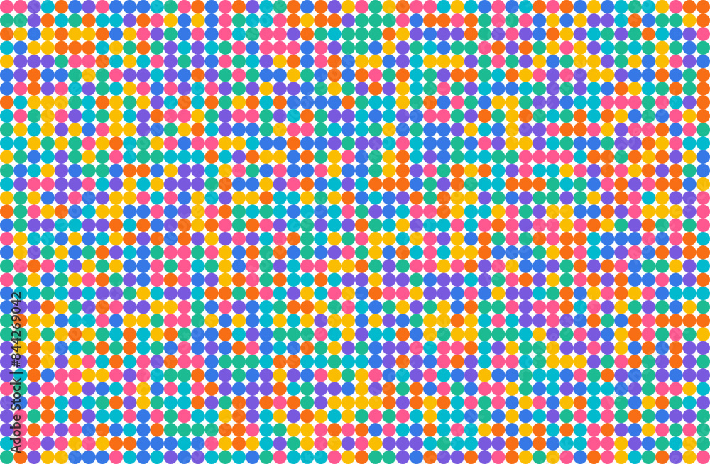 Poster abstract color polka dots pattern background