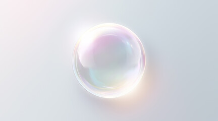 Shining Glass Sphere Background