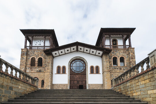 Colonial church in the city of Chacas, Ancash, in the andes of Peru.
