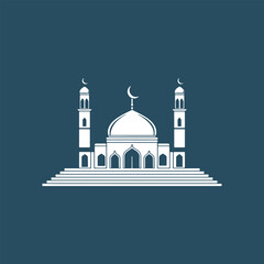 islamic logo template, Mosque Logo, Luxury gold tower, dome, mosque logo ideas. inspiration logo design. template vector illustration.