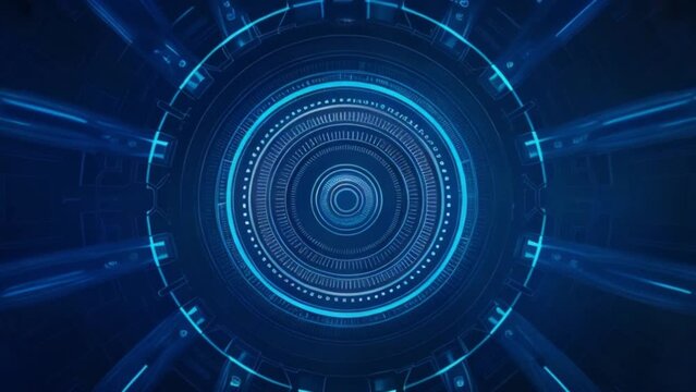 Technology, design, digital, futuristic, circle, blue, vector, light, computer, illustration, internet, techno, concept, space, future, circle, blue, full hd, 4k, video, download, new, latest, top, be