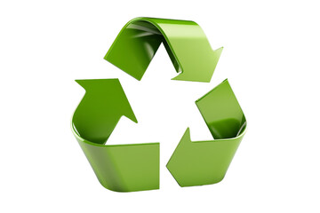 Fototapeta premium Green Recycle Symbol 3D Render