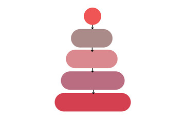 Vector pyramid isolated on a white background. Simple educational toy for kids