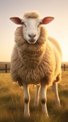 Obraz premium sheep standing on grass