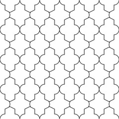 Seamless abstract geometric pattern in Islamic style