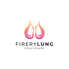 lung burn for health and lung care logo