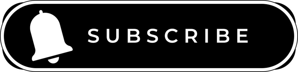 Subscribe In Red Gradient Color And Rounded Rectangle Shape With White Line