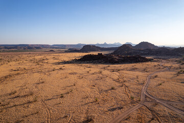 Wilderness and wild landscape of the Namib Desert in Namibia, Africa