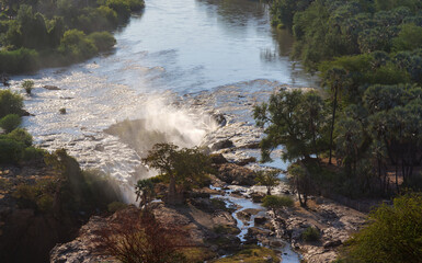 Kunene is a river in Southern Africa. It flows from the Angola highlands southwards to the border...