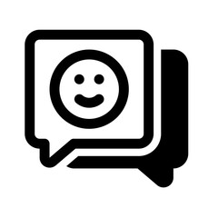 Conversation Glyph Icon