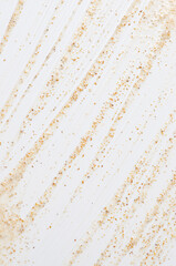 The texture of a cosmetic scrub with vitamin F. Exfoliating skin care product