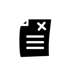 Obraz premium rejected document icon