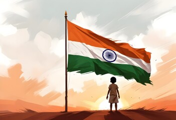 Illustration of India Independence Day