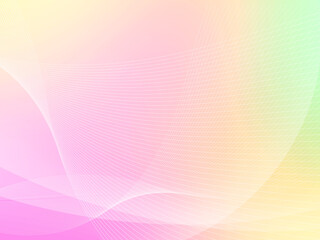 やわらかな曲線とパステルピンクのグラデーション背景素材