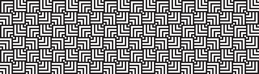 Monochrome Geometric Seamless Pattern Background
