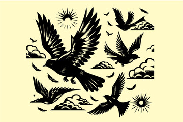 Flying Bird  Vectors.ai