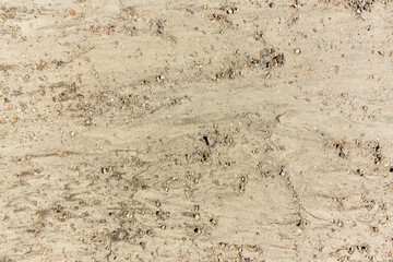 Light brown sand with small pebbles.