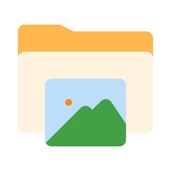 Photo Folder color icon 