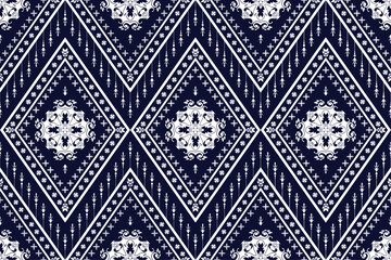 Geometric Ethnic pattern design for background or wallpaper. Vector illustration EPS 10.